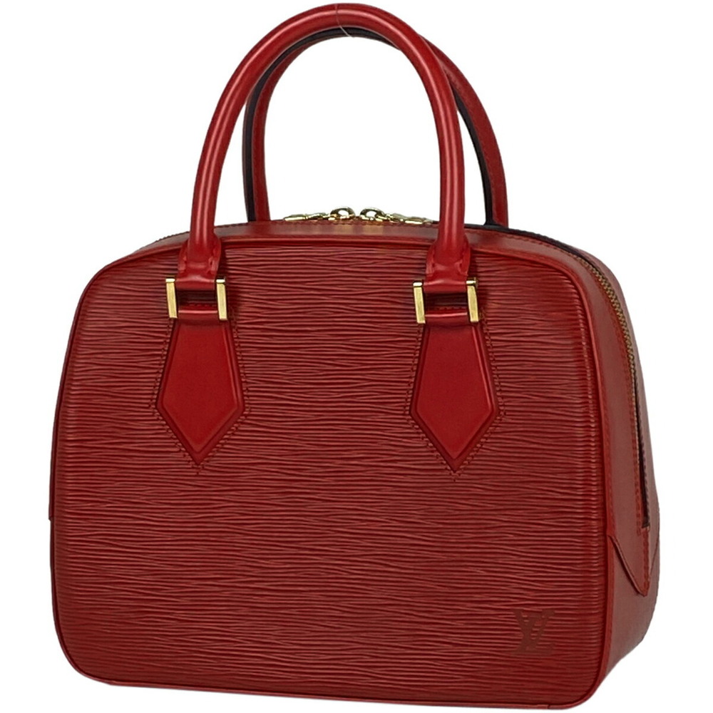 Louis Vuitton Sablon Handbag Epi Leather Castilian Red